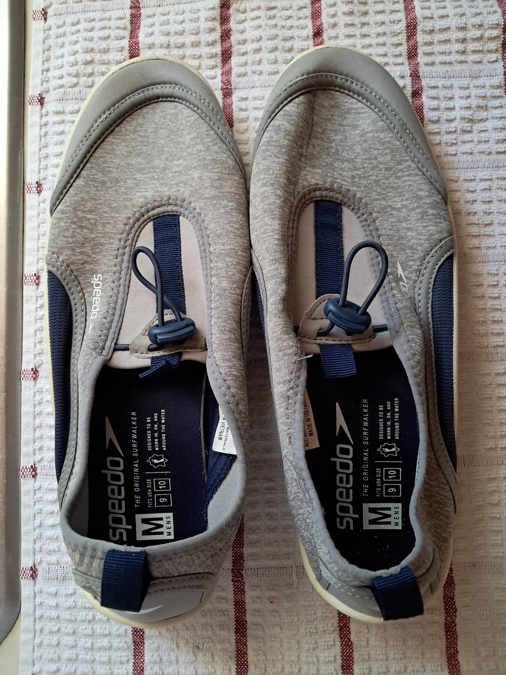 Speedo Surfwalker Pro Men Water Shoes Size M 9 10 Heather Gray Bungee S-Trac